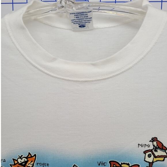 Crazy Shirts Hawaii Y2K Cat‎ Graphic Short Sleeve Men’s Vintage Casual Tee - Picture 5 of 16